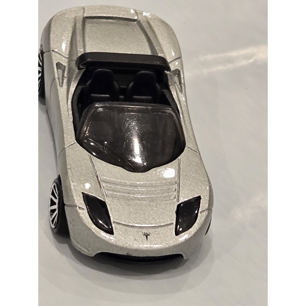 Hot Wheels loose Tesla Roadster silver 2008 New Models